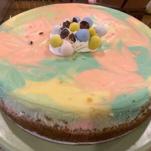 easter surprise cheesecake