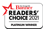 orangeville banner readers choice platinum award