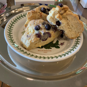 blueberry with white chocolate scones
