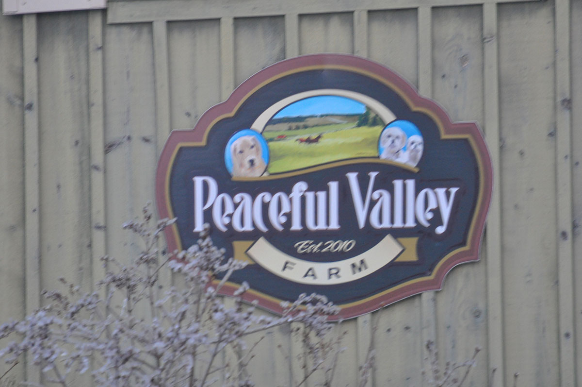 peaceful valley sign